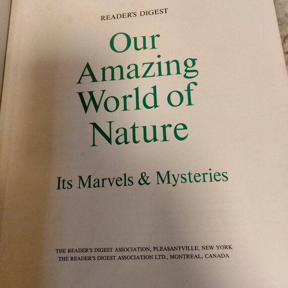 Reader's Digest Our Amazing World of Nature Book  1969 - Picture 2 of 7